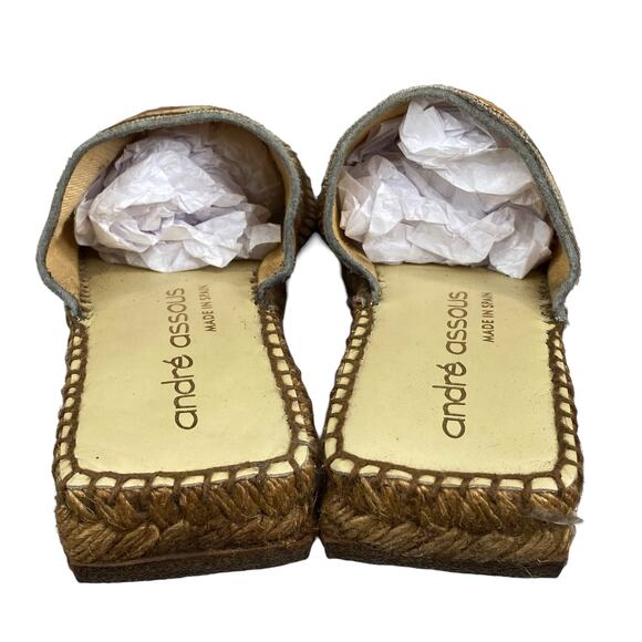 Vintage 90's Andre Assous Striped Women's Espadrille Sandals Size US 6 - Picture 7 of 11